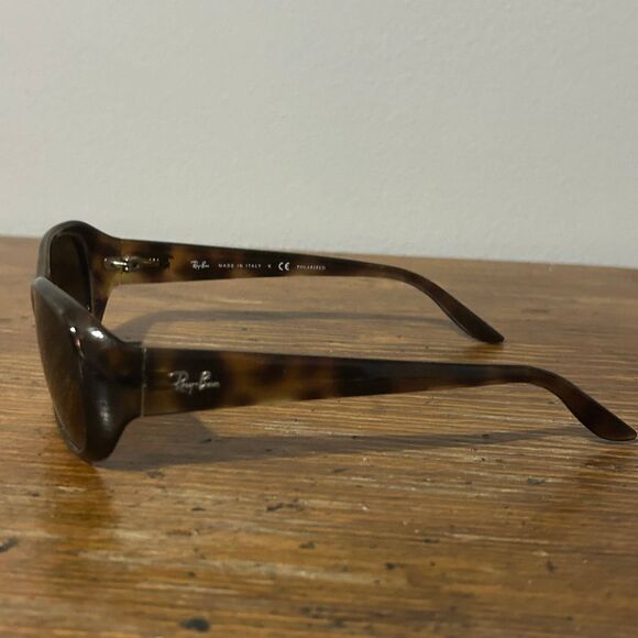Ray-Ban RB 4061 642/57 Sunglasses Brown Tortoise Square Frame Only Italy 3P - Picture 4 of 7